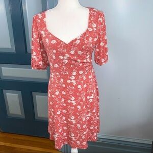 All In Favor Flower Print Dress Size Large